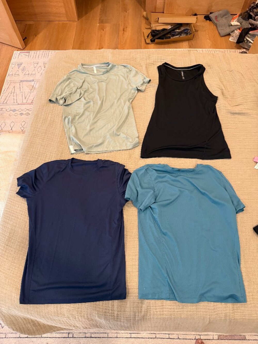 Ten Thousand Lot of 4 Workout Shirts (3 t-shirts, 1 sleeveless) Size Small